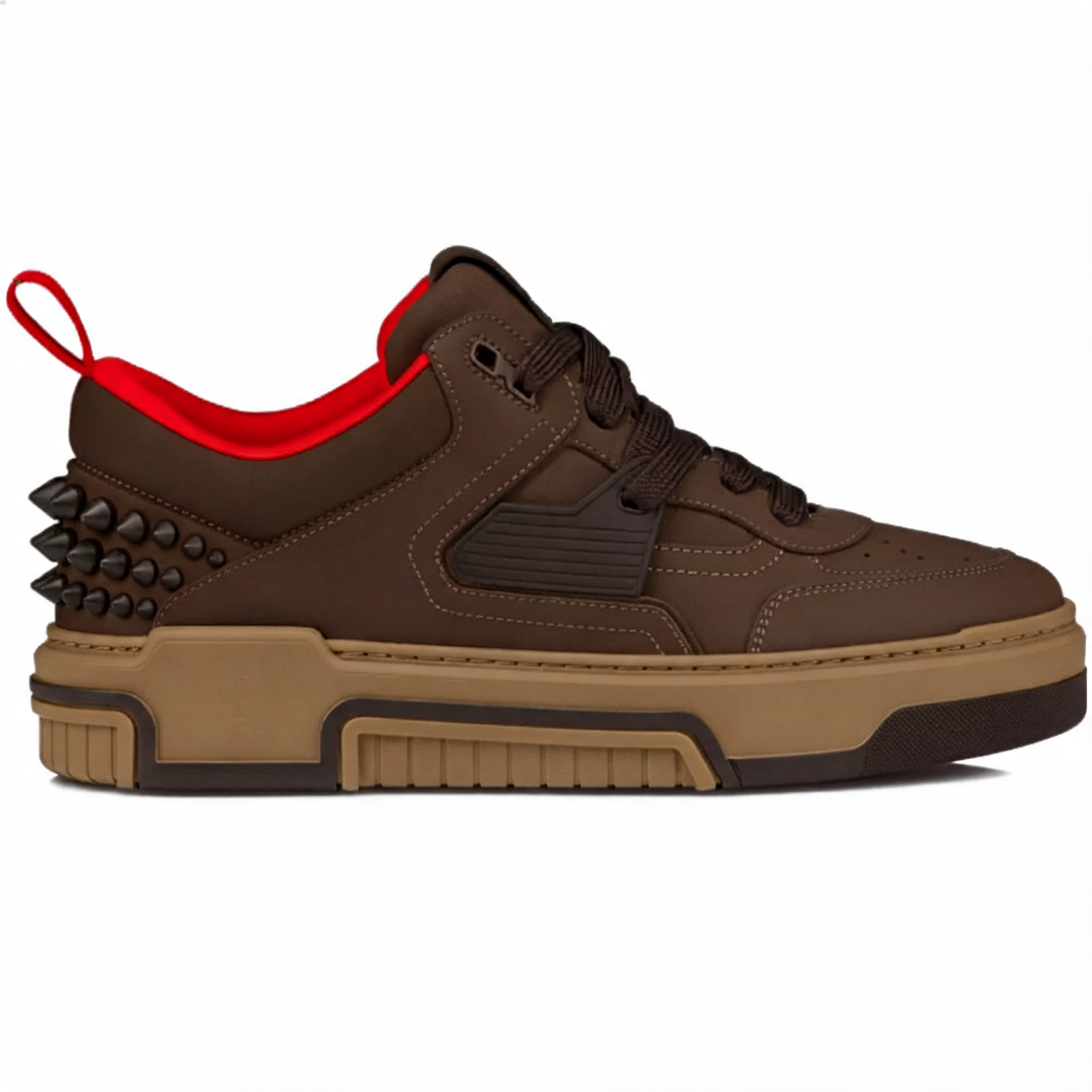 Low-Top Leather Sneaker Brown