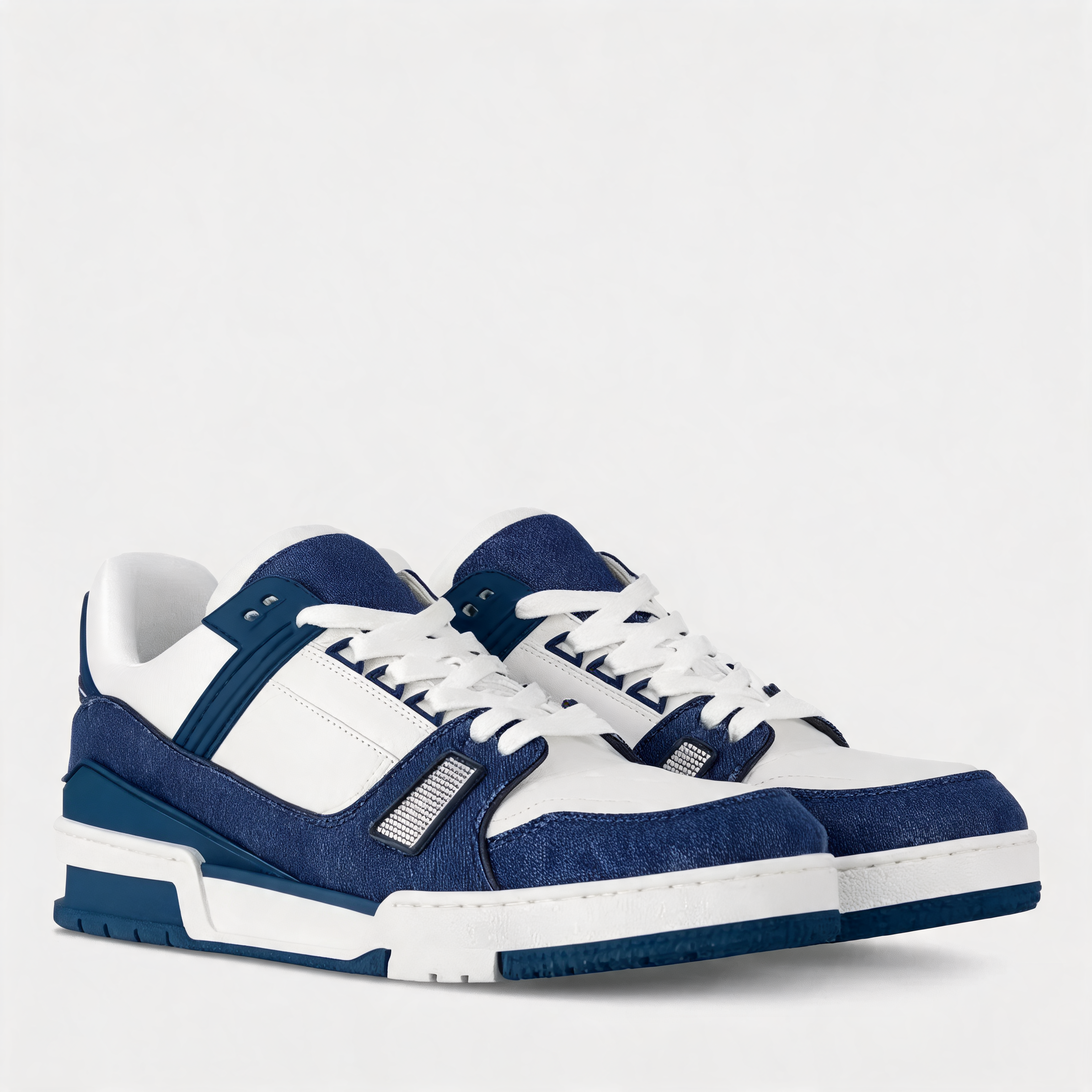 High-Top Sneaker Blue Denim