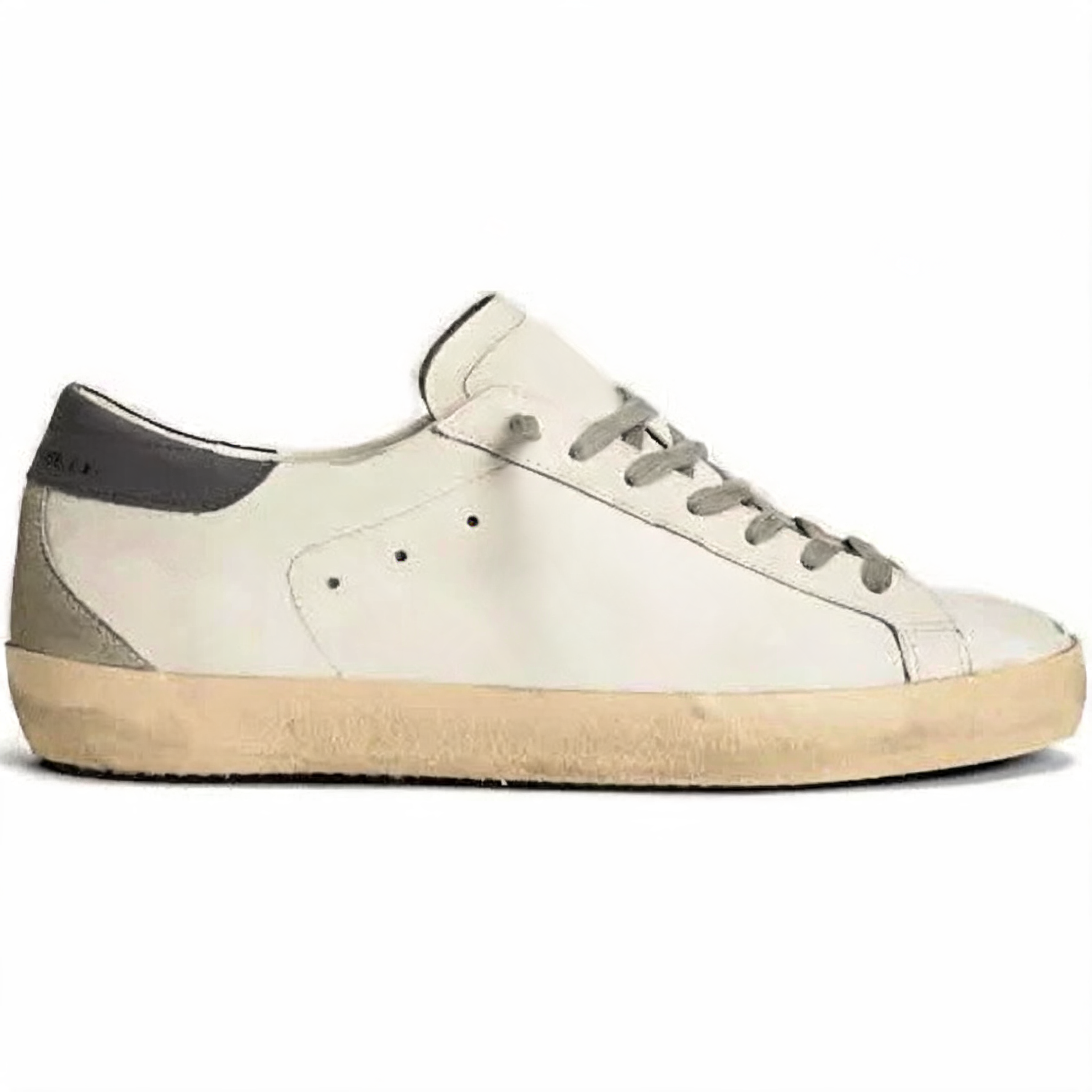 Retro Court Sneaker White Silver