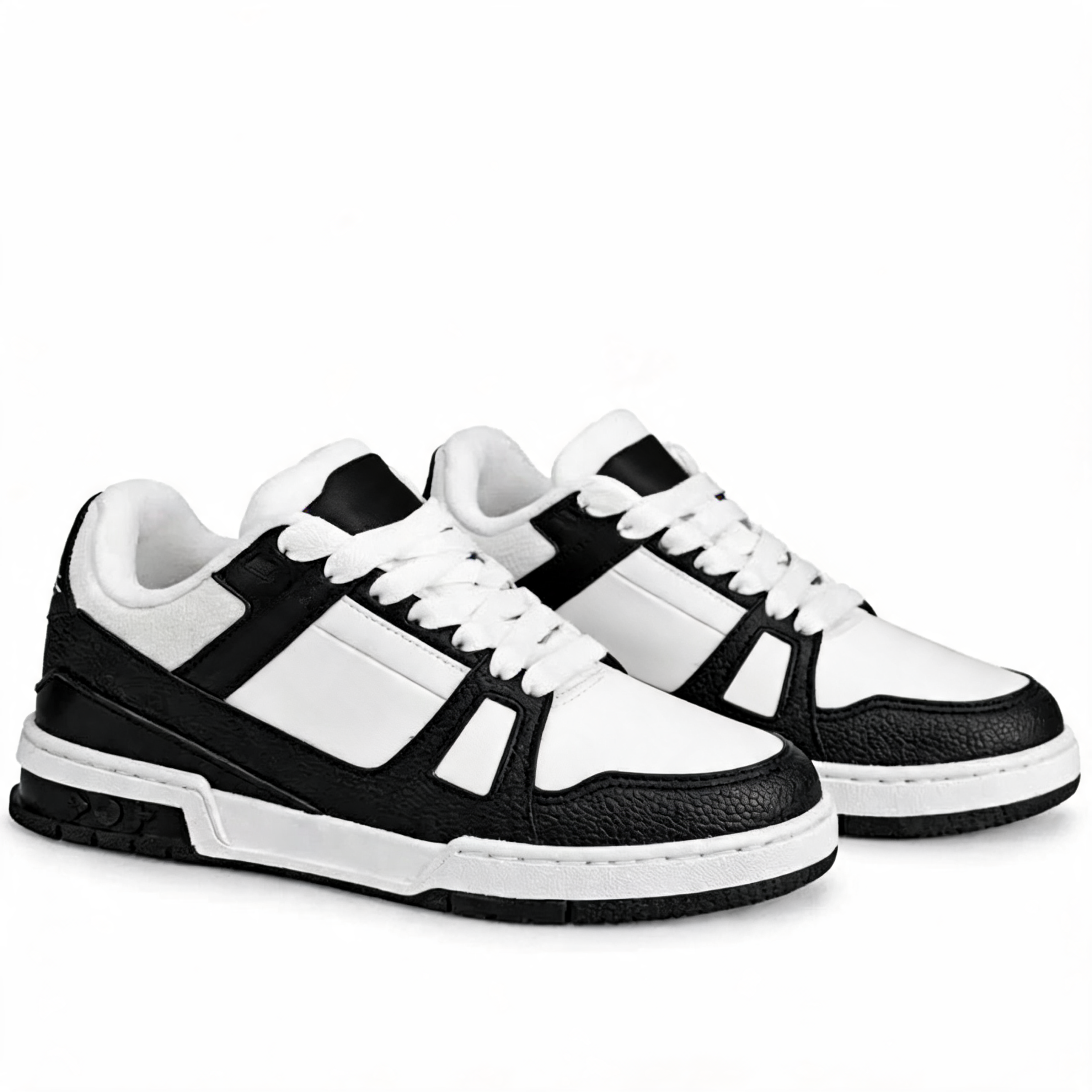 High-Top Sneaker Black White